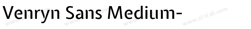 Venryn Sans Medium字体转换